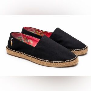 Polo by Ralph Lauren Black Canvas Espadrilles